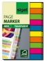 Jelölőcímke, műanyag, 10x40 lap, 6x50 mm, SIGEL 'Micro', vegyes szín