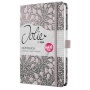 Jegyzetfüzet, exkluzív, A5, vonalas, 87 lap, keményfedeles, SIGEL Jolie Enchanted Heart