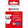 Adapter, Ausztráliába, Kínába, Európába utazóknak, földelt, SKROSS