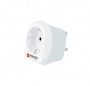 Adapter, Egyesült Királyságba utazóknak, földelt, SKROSS