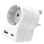 Adapter, Egyesült Királyságba utazóknak, USB-C + USB-A, SKROSS