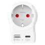 Adapter, Egyesült Királyságba utazóknak, USB-C + USB-A, SKROSS