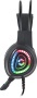 Fejhallgató, mikrofonnal, vezetékes, gaming, 2x3.5 mm jack + USB-A, SPEEDLINK Voltor LED, fekete