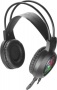 Fejhallgató, mikrofonnal, vezetékes, gaming, 2x3.5 mm jack + USB-A, SPEEDLINK 'Voltor LED', fekete