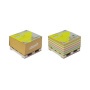 Öntapadó jegyzettömb, 76x76 mm, 400 lap, mini raklap, STICK N Kraft Cube, vegyes színek