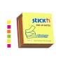 Öntapadó jegyzettömb csomag, Z, 76x76 mm, 6x100 lap, STICK N, neon színek
