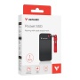 SSD (külső memória) 1TB, USB 3.2 Gen2, VERBATIM Pocket SSD, fekete/piros