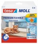 Ajtó- és ablaktömítő szalag, 9 mm x 6 m, TESA tesamoll® Premium Flexible, átlátszó
