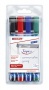 Flipchart marker készlet, 1,5-3 mm, kúpos, EDDING '380', 4 különböző szín