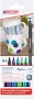 Ecsetirón készlet, porcelánra, EDDING '4200 Cool color', 6 különböző szín