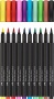 Ecsetirón készlet, FABER-CASTELL Black Edition 10 különböző szín