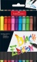 Ecsetirón készlet, FABER-CASTELL 'Black Edition' 10 különböző szín