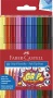 Filctoll készlet, háromszögletű, FABER-CASTELL 'Grip', 10 különböző szín