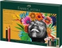 Színes- és grafitceruza készlet, FABER-CASTELL 'Polychromos & Pitt Graphite Matt' , 50 db-os szett