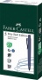 Golyóstoll, 0,7 mm, nyomógombos tolltest, kék alkonyat tolltest, FABER-CASTELL Poly Ball Urban, kék