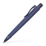 Golyóstoll, 0,7 mm, nyomógombos tolltest, kék alkonyat tolltest, FABER-CASTELL 'Poly Ball Urban', kék