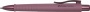 Golyóstoll, 0,7 mm, nyomógombos tolltest, bordó tolltest, FABER-CASTELL Poly Ball Urban, kék