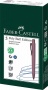 Golyóstoll, 0,7 mm, nyomógombos tolltest, bordó tolltest, FABER-CASTELL Poly Ball Urban, kék