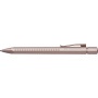 Golyóstoll, 0,5 mm, nyomógombos, rózsaszín tolltest, FABER-CASTELL 'Grip 2010-M', kék