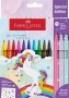 Filctoll készlet, FABER-CASTELL 'Unikornis' 10 különböző szín + 3 csillámos