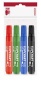 Flipchart marker készlet, 1-3 mm, kúpos, ICO 'Artip 11 XXL', 4 különböző szín