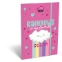 Gumis mappa, karton, A4, LIZZYSULI, 'Lollipop Rainbow'