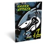 Gumis mappa, karton, A4, LIZZYSULI, 'Shark Attack'