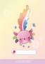 Füzet, tűzött, A5, lecke, 32 lap, ICO 'Süni', axolotl
