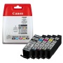 PGI580/CLI581 Tintapatron multipack Pixma TS7550, 8150, 9150 nyomtatókhoz, CANON, pgb+b+c+m+y, 11,2ml+4*5,6ml