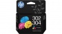 B82L1AE Tintapatron multipack DeskJet 2620 nyomtatóhoz, HP 302/304, fekete+színes, 170+150 oldal