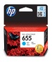 CZ110E Tintapatron Deskjet Ink Advantage 3520 sorozat nyomtatókhoz, HP 655, cián, 600 oldal