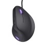 Egér, vezetékes, optikai, vertikális, gaming, LED, TRUST GXT144 Rexx, fekete