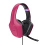 Fejhallgató, mikrofonnal, gaming, TRUST GXT415 Zirox, rózsaszín