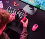 Fejhallgató, mikrofonnal, gaming, TRUST GXT415 Zirox, rózsaszín