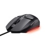 Egér, vezetékes, optikai, gaming, LED, TRUST 'GXT109 Felox', fekete
