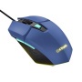 Egér, vezetékes, optikai, gaming, LED, TRUST GXT109B Felox, kék