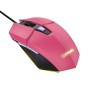 Egér, vezetékes, optikai, gaming, LED, TRUST GXT109P Felox, rózsaszín