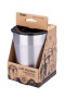 Termoszbögre, 300 ml, rozsdamentes acél, TROIKA Cup-uccino, ezüst