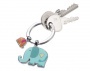 Kulcstartó, 2 charm dísszel, TROIKA Elefántok, vegyes színek
