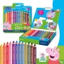 Színes ceruza készlet, hatszögletű, jumbo, STAEDTLER „Noris® junior 140, Peppa malac, 12 szín