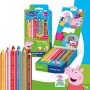 Színes ceruza készlet, hatszögletű, jumbo, STAEDTLER „Noris® junior 140, Peppa malac, 6 szín