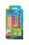 Színes ceruza készlet, hatszögletű, jumbo, STAEDTLER „Noris® junior 140', Peppa malac, 6 szín