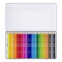 Színes ceruza készlet, háromszögletű, fémdobozos, STAEDTLER Ergo Soft 157, 36 különböző szín