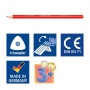 Színes ceruza készlet, háromszögletű, STAEDTLER Ergosoft® 157, 24 különböző szín