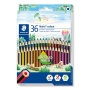 Színes ceruza készlet, hatszögletű, STAEDTLER 'Noris Colour 185', 36 különböző szín