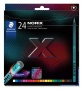 Színes ceruza készlet, STAEDTLER 'Norix® 186', 24 különböző szín