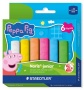 Aszfaltkréta, jumbo, STAEDTLER 'Noris® Junior 2365', Peppa malac, 6 szín