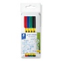 Tűfilc készlet, 0,6 mm,  STAEDTLER 'Noris® 307', 4 különböző szín
