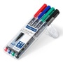 Alkoholos marker készlet, OHP, 1 mm, STAEDTLER Lumocolor® 317 M, 4 különböző szín