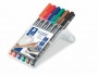 Alkoholos marker készlet, OHP, 1 mm, STAEDTLER Lumocolor® 317 M, 6 különböző szín